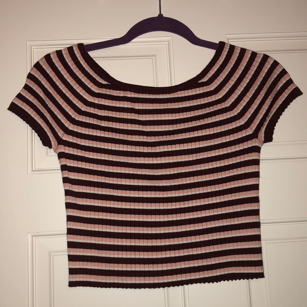 Striped crop top